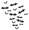 60 Stück Schwarze Fledermaus 3D Wandsticker als Deko Produktbild-Vorschau 1
