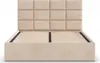 Polsterbett 160x200 cm mit Lattenrost, stabiles Doppelbett Produktbild-Vorschau 4