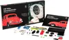A product box and its contents, including a model car and various components, are displayed on a white background. Produktbild-Vorschau