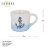 2er Set Tassen Anker Möwe 350ml Steingut Kaffeetasse Becher Produktbild-Vorschau 2