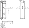 Intersteel Helena set met lange schilden, 72 mm, nikkel, Productafbeelding-voorbeeld 2