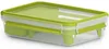 emsa Brunchbox CLIP & GO 1,20 Liter transparent / grün Produktbild-Vorschau 1