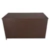 Kissenbox Rattan Braun 138x70x80 cm 582L UV-beständig mit Produktbild-Vorschau 4