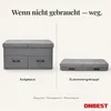 ONBEST Sitzbank mit Stauraum | 2 Schubladen | Grau | 110 kg Produktbild-Vorschau 4