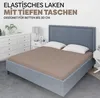 Prześcieradło EVE Textile - jasnobrązowe Podgląd zdjęcia produktu 7