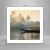 Poster - Poster ohne Rahmen - Indien Boot Fluss - 40x40 cm Produktbild-Vorschau 4