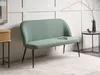 BELIANI Sofa Hellgrün Stoffbezug 2-Sitzer Küchensofa mit Produktbild-Vorschau 2