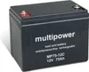 Powery Bleiakku (multipower) MPC75-12I zyklenfest Produktbild-Vorschau 1