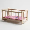 Holzbett für Puppen, Schaukelfunktion, Kuschelige Wiege, Produktbild-Vorschau 5