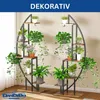 Two decorative plant stands filled with various plants, displayed indoors. Produktbild-Vorschau