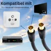PremiumX 25m TV Antennenkabel IEC-Anschlusskabel mit Produktbild-Vorschau 6