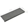 vidaXL Tapis de sol Autoadhésif 15 pièces 65x21x4 cm Gris Voir les images du produit 11