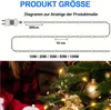 50M LED Lichterkette Warmweiß Weihnachtsdeko Grün Draht Produktbild-Vorschau 7