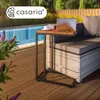 CASARIA® Tavolino con Rotelle 50x35x70cm Forma a C Legno Anteprima dell’immagine prodotto 9