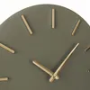 Mica Decorations Brixen Horloge murale - Ø36 cm - Vert Voir les images du produit 2