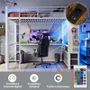 MODFU patrová postel 90x200 se 4 zásuvkami, rám postele se Náhled obrázku produktu 3
