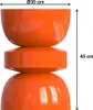 Hilfstisch aus Metall - Orange - TUVAMI Produktbild-Vorschau 2