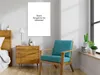 Vliesstoff Leinwandbild - Don't Forget to Be Awesome! (1 Produktbild-Vorschau 2