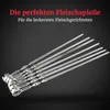 Grillx Grillspieße 12 Stück – Edelstahl 40cm – Kebab & Produktbild-Vorschau 3