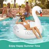 Aufblasbarer Schwan Pool Float mit sieben farbigen Produktbild-Vorschau 7