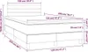 vidaXL Boxspringbett mit Matratze & LED Dunkelgrau 120x200 Produktbild-Vorschau 8