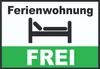 Ferienwohnung FREI Schild A6 (105x148mm) Produktbild-Vorschau 1