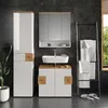 Vicco Badmöbel-Set Eden, 3 Teile, mit Hochschrank, Weiß Produktbild-Vorschau 4