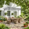 Pergola Relaxdays, métal, H x L x P : 215 x 320 x 190 cm, Voir les images du produit 2