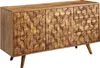 WOHNLING Sideboard 138x76x45 cm Sheesham Massivholz Produktbild-Vorschau 6