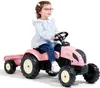 Trattore a pedali rosa Falk Country Star con rimorchio e Anteprima dell’immagine prodotto 20
