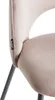 Close-up of a chair's back and leg, showing a brand tag. Náhľad obrázku produktu