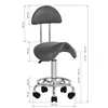 Taboret kosmetyczny 6001 szary Produktbild-Vorschau 5