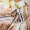Skrobak i spiralny krajalnik 2 w 1 do warzyw i owoców, stal Podgląd zdjęcia produktu 8