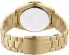 The back of a gold-colored watch with a metal band. Anteprima dell’immagine prodotto
