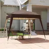 Outdoor Ersatzdach Pavillon 3x3x1.96m Coffee Polyester Produktbild-Vorschau 2