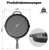 Bratpfanne aus Gusseisen Ø30cm, Feuerpfanne mit Griff und Produktbild-Vorschau 3