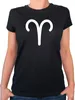 Huuraa Damen T-Shirt Widder Sternzeichen Zeichen XL Black Produktbild-Vorschau 1