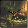 Coloray Uhr auf Leinwand 30x30 cm Wand Uhr Dekoration Produktbild-Vorschau 1