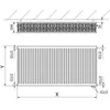 Mexen CV33 grzejnik płytowy 600 x 600 mm, podłączenie Podgląd zdjęcia produktu 6