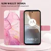 Moto G32 Pouzdro,PolyuretanKožené Pouzdro s Mramorovým Náhled obrázku produktu 4