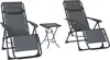 Outsunny Sonnenliege 2er Set klappbar Zero Gravity Produktbild-Vorschau 1