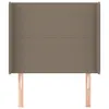 The Living Store Kopfteil mit Ohren Taupe 103x16x118/128 cm Produktbild-Vorschau 4