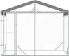 vidaXL Outdoor-Hundezwinger mit Dach Silber 3x1,5x2,5m Produktbild-Vorschau 4