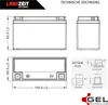 LANGZEIT YT7B-BS Motorradbatterie GEL 12V 7Ah 145AEN 50719 Produktbild-Vorschau 5