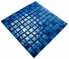 Blaues Glasmosaik, glänzende Mosaikfliese, Wandmosaikfliese Produktbild-Vorschau 2