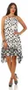 Damen Kleid Strandmode Ärmellos Sommerkleid; Blumenmuster Produktbild-Vorschau 1