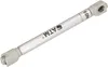 A single silver and gray gas spring is shown against a white background. Náhled obrázku produktu