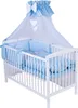 KMbaby Babybett Jose weiss 120x60 mit 10tlg Bettwäsche Set Produktbild-Vorschau 1