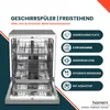 homeX DWFS601449E-S Geschirrspüler 60 cm, Spülmaschine Produktbild-Vorschau 2