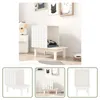 The Living Store Katzenhaus Weiß 60x36x60 cm Massivholz Produktbild-Vorschau 9